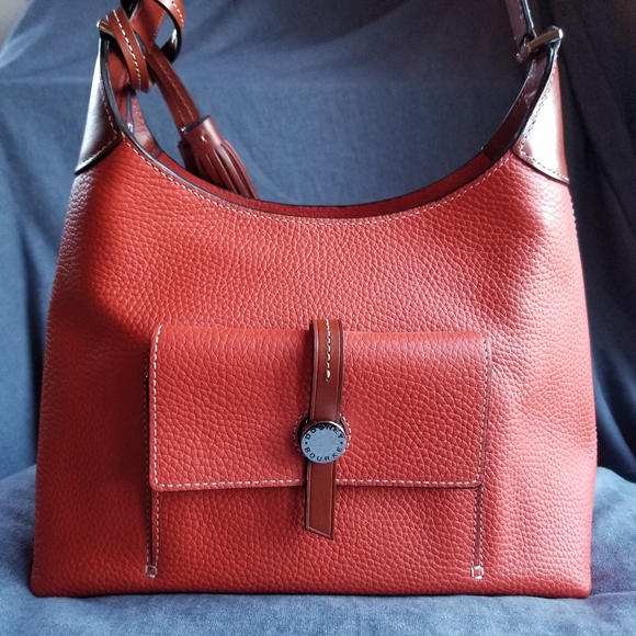 Dooney & Bourke Persimmon leather shoulder bag - Picture 4 of 15